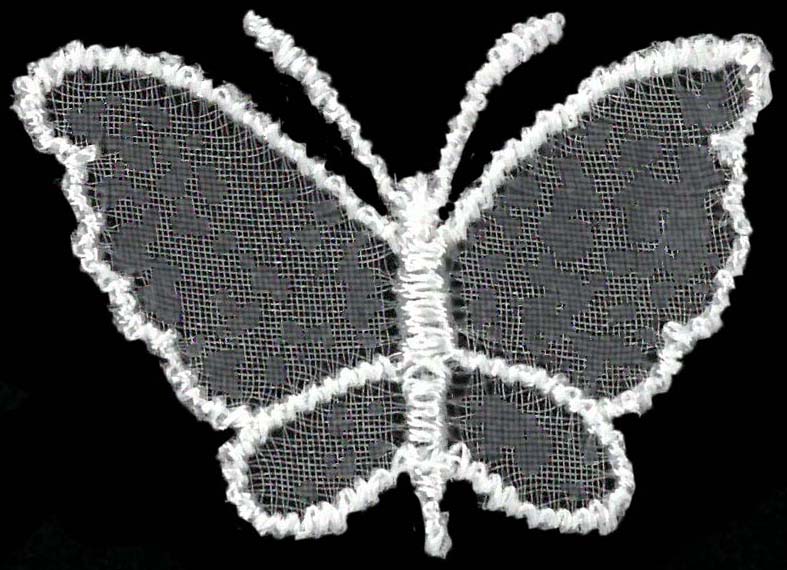 SMALL ORGANZA BUTTERFLY - IVORY